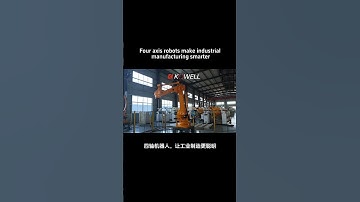 Four axis robots make industrial manufacturing smarter#robotics #industrialrobotics