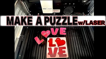 HOW TO MAKE A PUZZLE WITH YOUR DIODE LASER | DESIGN SVG IN SILHOUETTE STUDIO | WECREAT