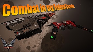 Elite Dangerous   Combat in my Federal Corvette