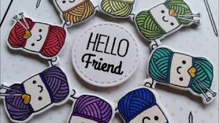 Using a wreath builder or circle creator with die-cuts to create a gorgeous pattern on a card