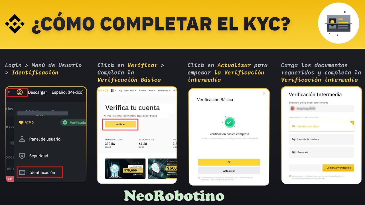 Que es KYC? y Cómo completar el KYC en Binance? KnowYourCustomer YouTube