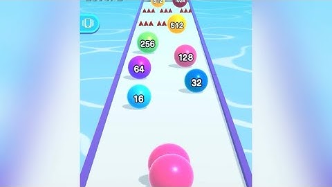 BallRun 2048 -All Levels Gameplay  Android / ios ( Level 1,2,3 ) # viral