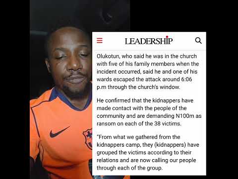 The Bandits Who Keednaped CAC Church Members In Kwara State Are Asking For N100 Million Per Person