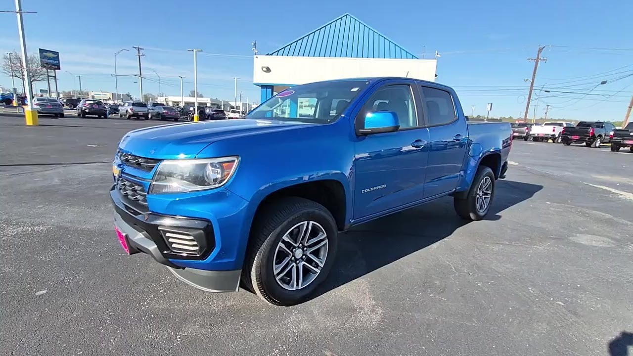 SOLD - USED 2021 CHEVROLET COLORADO 4WD CREW CAB 128" WORK TRUCK at Peltier Chevrolet (USED) 