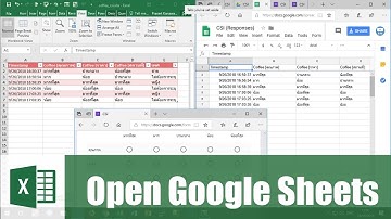 สอน Excel: การอ่านข้อมูลจาก Google Sheets ที่เก็บข้อมูลแบบสอบถามที่ได้จาก Google Form