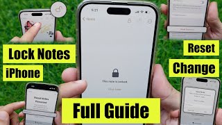 How to Lock Notes with a Password on iPhone 15 (Any iPhone) in 2024 iOS 17.4.1