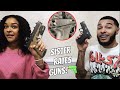 Letting my SISTER Rate subscribers Guns 🔫