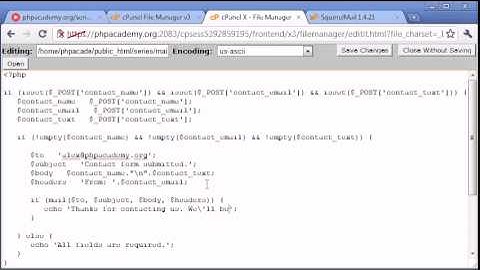 Creating a Simple Contact Form Part 3 Tutorial  in PHP- MYSQL by For Student Organization