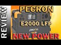 Pecron E2000LFP Portable Power Station Expandable To 8064Wh Solar Generator LiFePO4 Battery Review