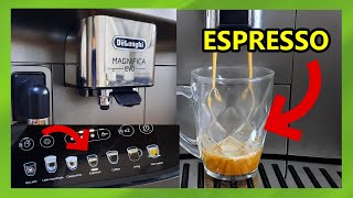 Preparare Espresso cu DeLonghi Magnifica Evo 290.81.TB Espressor Automat