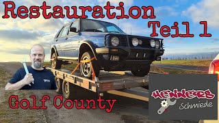 Rostlaube zum Traumauto 🚘 Restauration VW Golf Country MK2, Golf Montana Teil 1