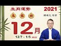 2021 生肖運勢【12月報：兔、龍、蛇】陽曆 12/07/2021 ~ 01/05/2022｜＃12月生肖運勢2021｜＃大易月報｜＃大易命理頻道｜＃賴靖元老師