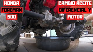 Honda Foreman 500 Differential Oil Change