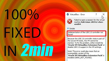 100% FIX ..Kali LINUX ERROR: USB 2.0 CONTROLLER NOT FOUND