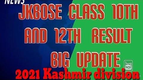 jkbose results 10th 12th new latest update