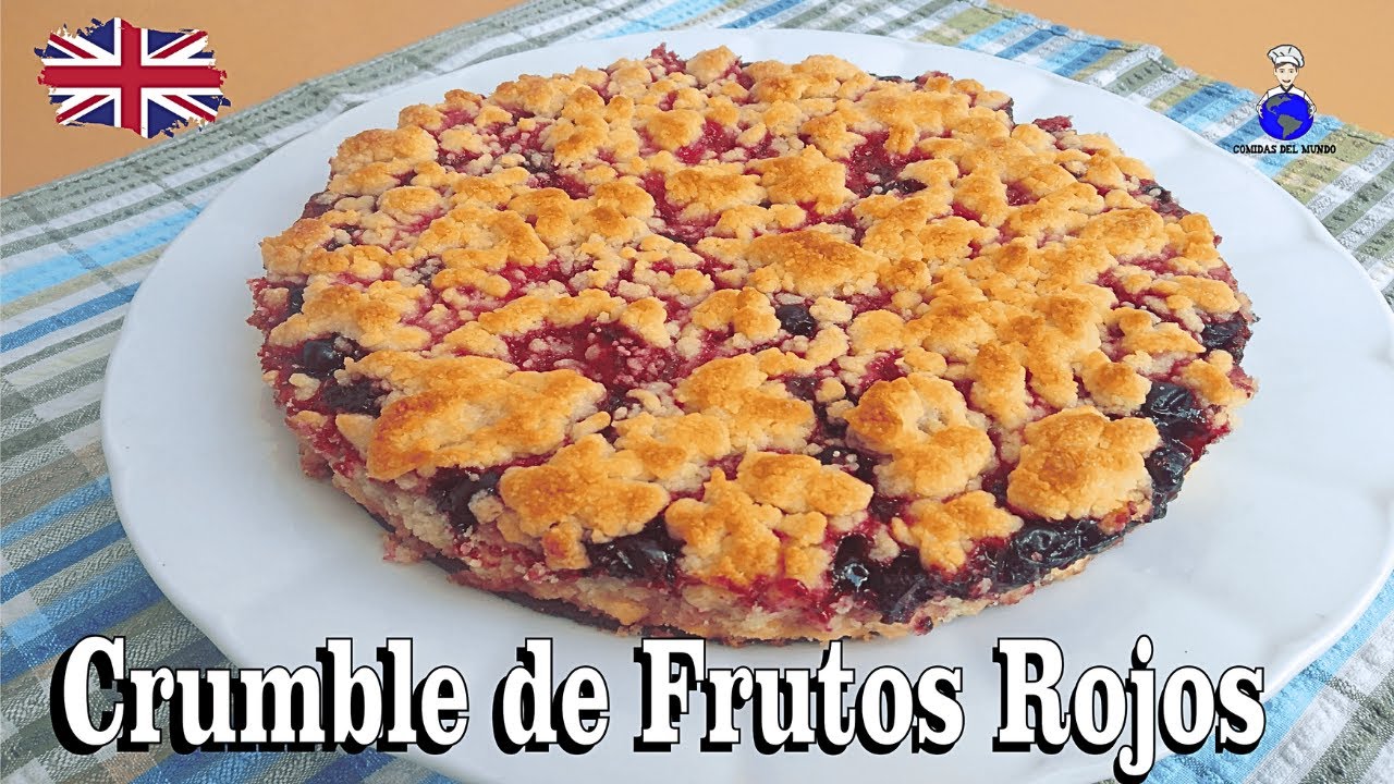 Crumble de Frutos del Bosque/Rojos | Receta Británica fácil y Rápida