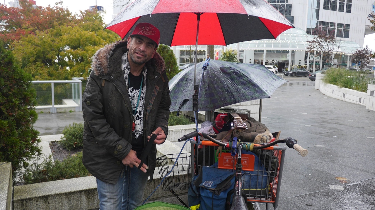 Tony is homeless in Vancouver , Canada. YouTube