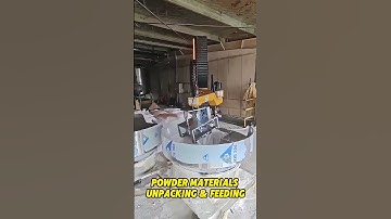 Powder materials unpacking & feeding😎 #palletizer #palletizing #depalletizer #automation#robot