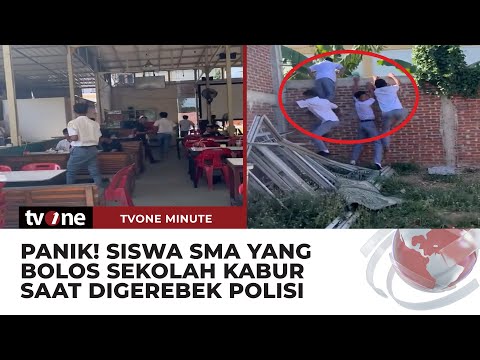 Siswa SMA di Banda Aceh Lari Kocar-Kacir Digerebek Polisi saat Bolos | tvOne Minute