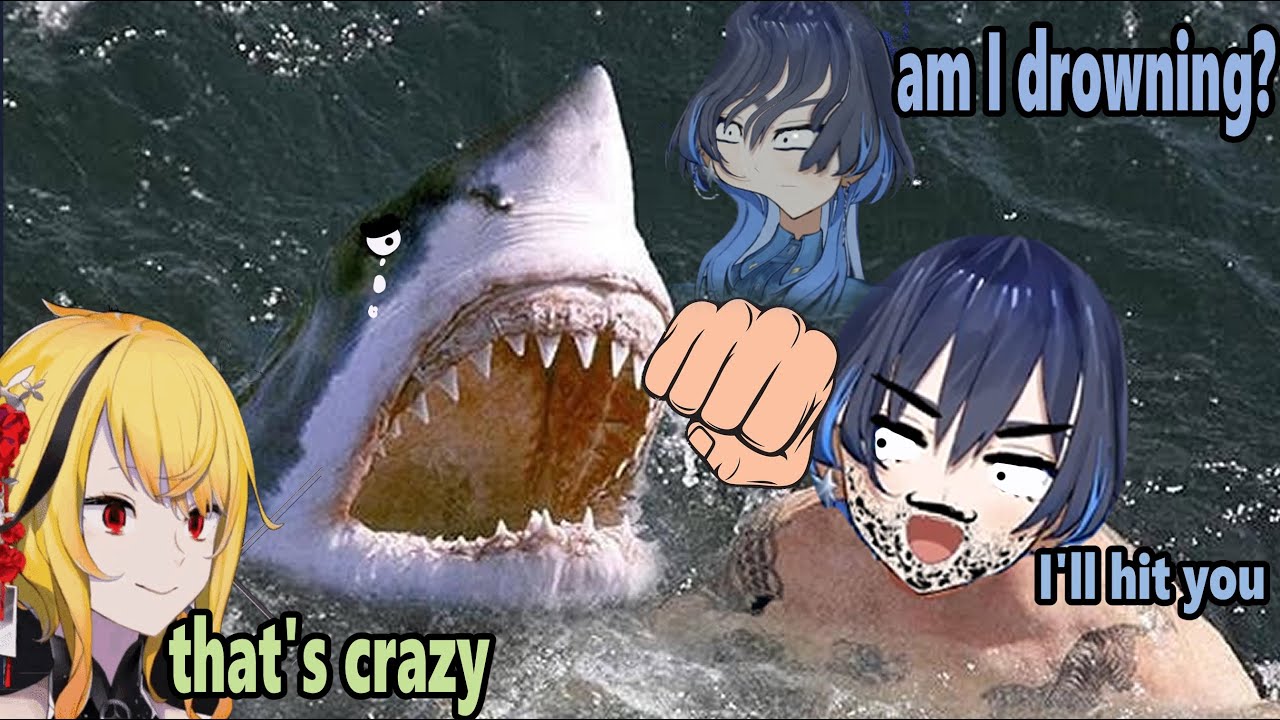 kronii tells the story of the cousin who survived a shark bite