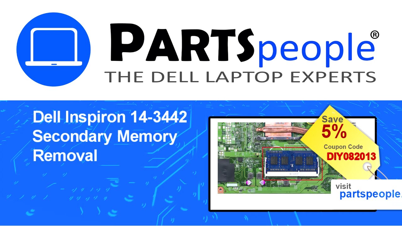 Dell Inspiron 14-3442 (P53G001) Secondary Memory How-To Video
