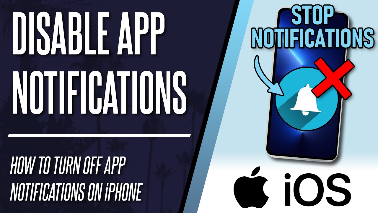 How to Disable App Notifications on iPhone or iPad (iOS) - YouTube