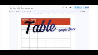 របៀបបង្កើត តារាង ក្នុង Google Docs-How to Insert Table in Google Docs  #ctctk #googledocstutorial