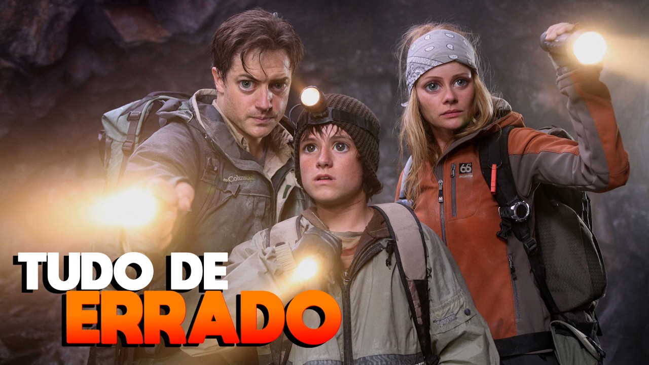 TUDO de ERRADO com VIAGEM AO CENTRO DA TERRA (erros + furos + conveniências), image size:1280x720