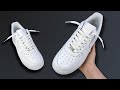 How to lace nike air force 1s loosely best way