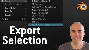 Export Selection Extension/Addon for Blender