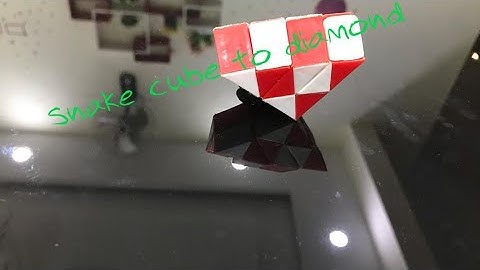 # Snake cube |How to make a diamond