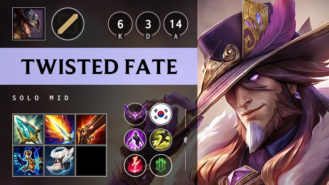 Twisted Fate Mid vs Aurora - KR Master Patch 25.17