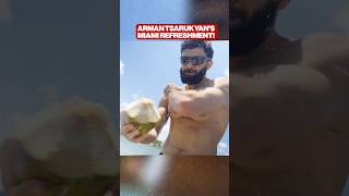 ARMAN TSARUKYAN CRACKING COCONUTS IN MIAMI! 🥥🥊 #UFC #Shorts