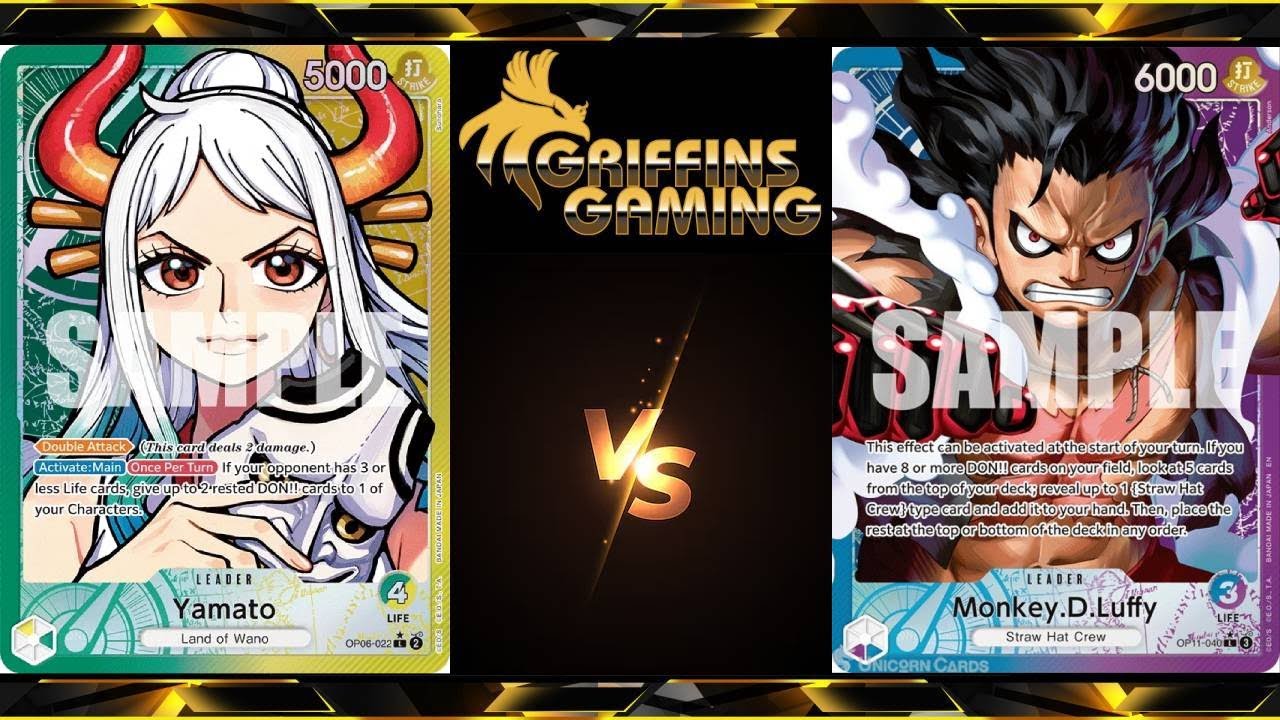One Piece TCG Griffins Gaming Store Championship Finals: GY Yamato Vs UP Luffy