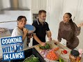 COOKING LAHMACUN WITH MY TURKISH IN-LAWS !