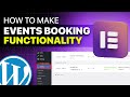 How to make events booking functionality in elementor | amellia | wordpress Tutorial