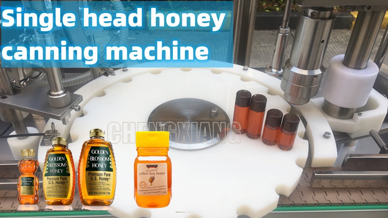 CBD honey canning machine | CBD jar filling and capping machine