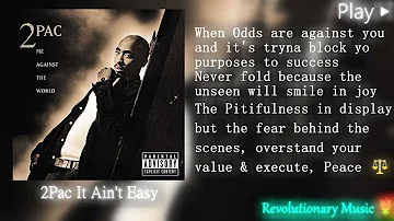 [123264Hz Sample Rate] 2Pac - It Ain't Easy [True 963Hz God Frequency]