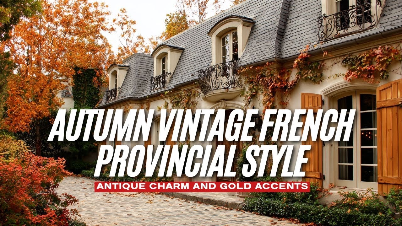 Autumn Vintage French Provincial Style Decor with Antique Charm and Gold Accents