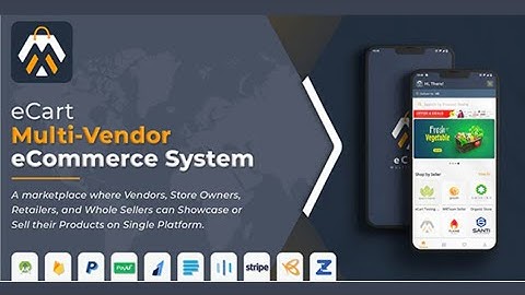 ecart multivendor app source code || ecart latest version source code || shopping app source code