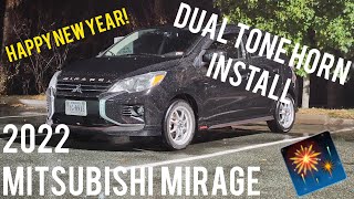 2022 Mitsubishi Mirage Dual Tone Horn replacement (instructional video)
