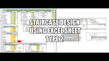 Staircase design using excel sheet -Type 2   #design #2021