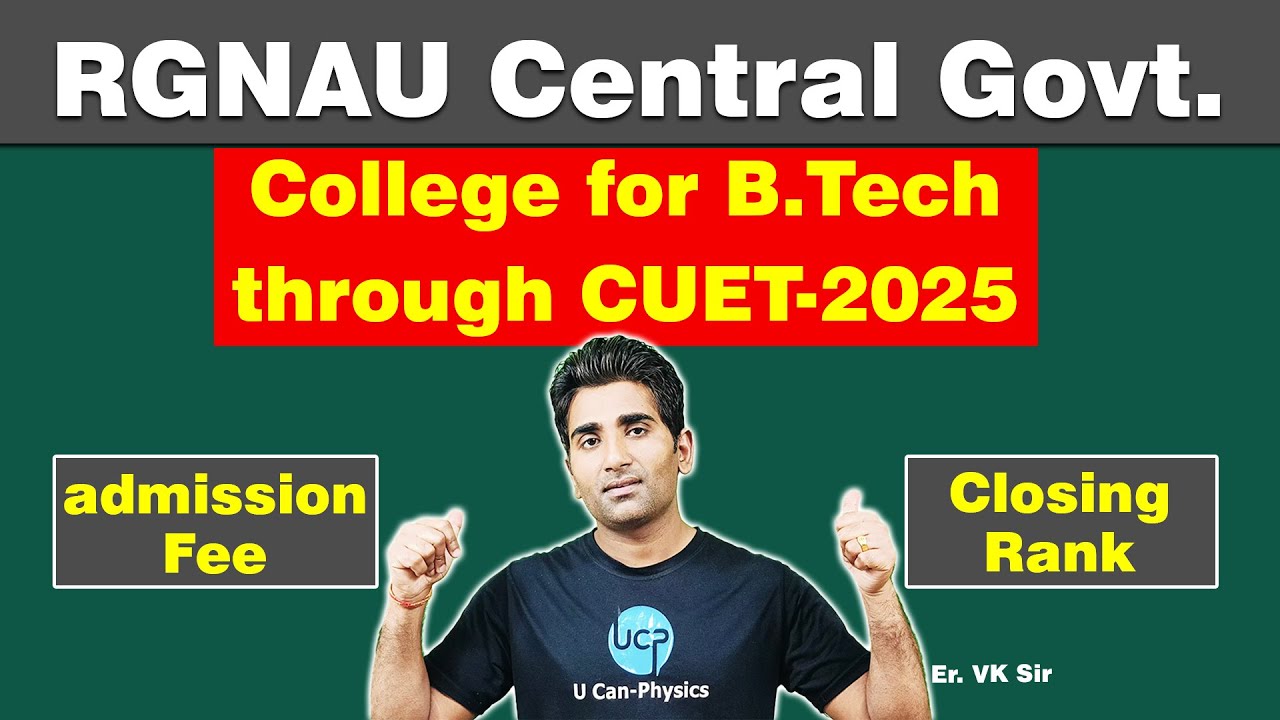 Rajiv Gandhi National Aviation University | CUET | B.Tech | Er. VK Sir ...