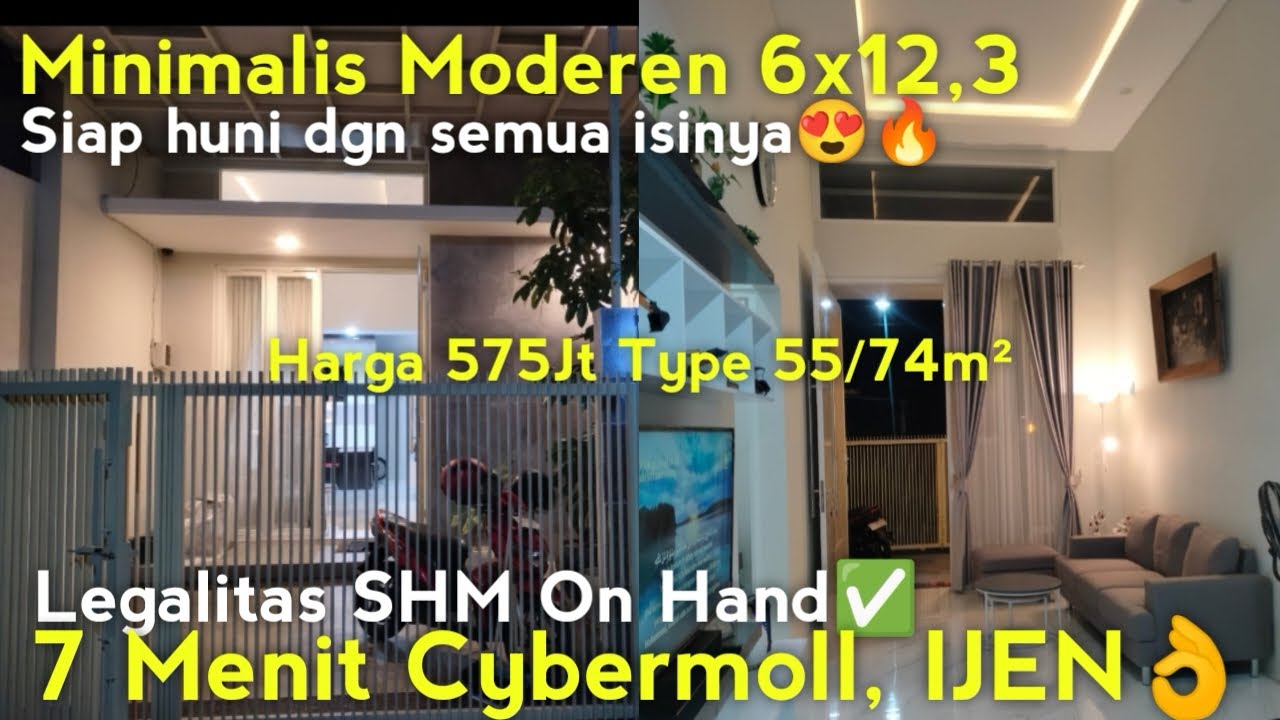 RUMAH MALANG DIJUAL MURAH 575 JT SHM DENGAN ISINYA⁉️7 MENIT IJEN BOULEVARD
