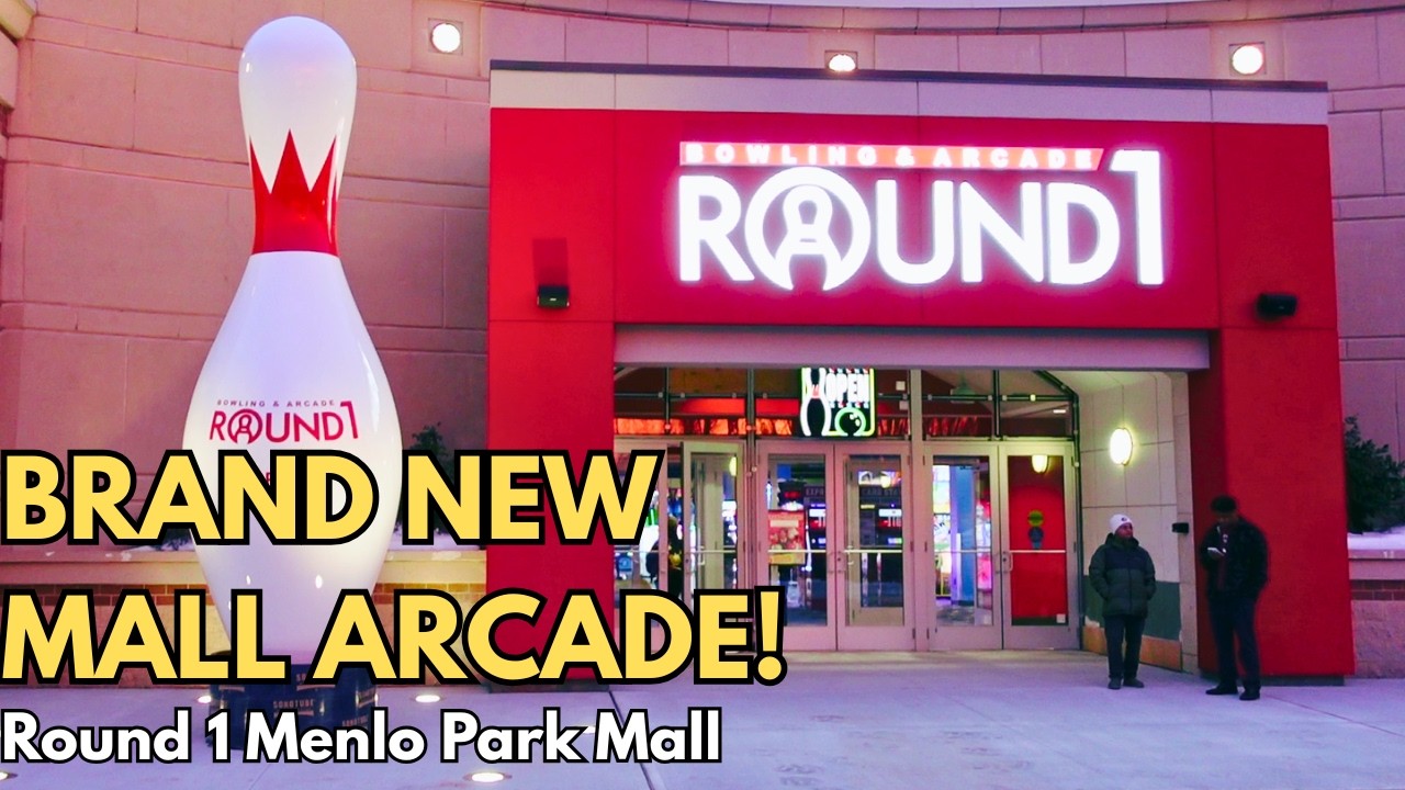 Round 1 Arcade at Menlo Park Mall is Finally Open! - First Look and Arcade Gameplay