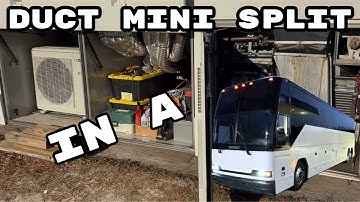 DUCT MINI SPLIT IN AN RV!!! Prevost Bus Conversion AC systems