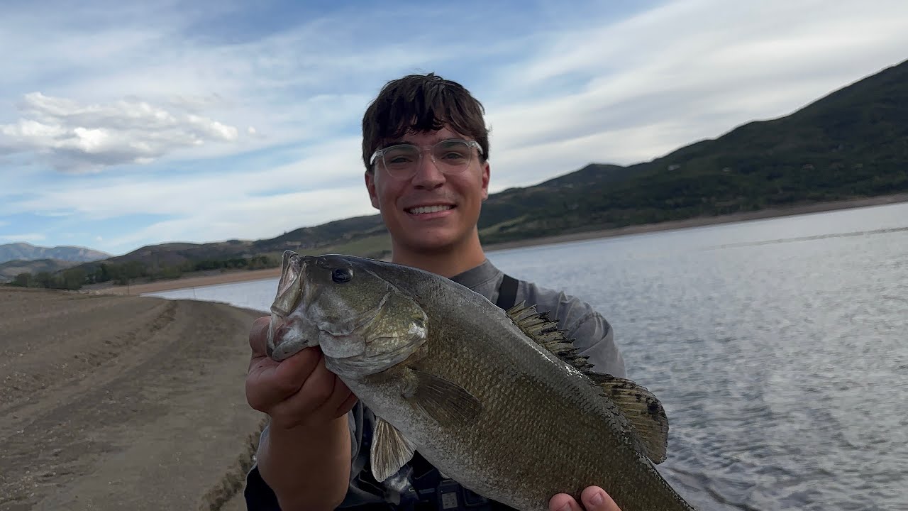 Smallmouth bass fishing at pineview