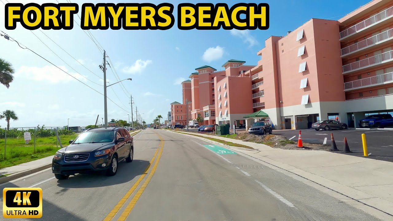 Fort Myers Beach Driving Through