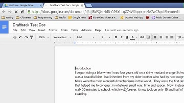 Draftback for Reviewing Writing