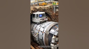 Digging Deep: Tunnel Boring Machine in Full Action